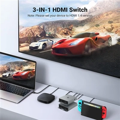 Sakelar HDMI dua arah dan kotak pemisah