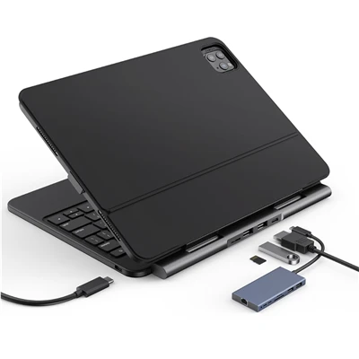 Casing IPad yang Dapat Dilepas Dengan Pembaca Kartu HUB USB C
